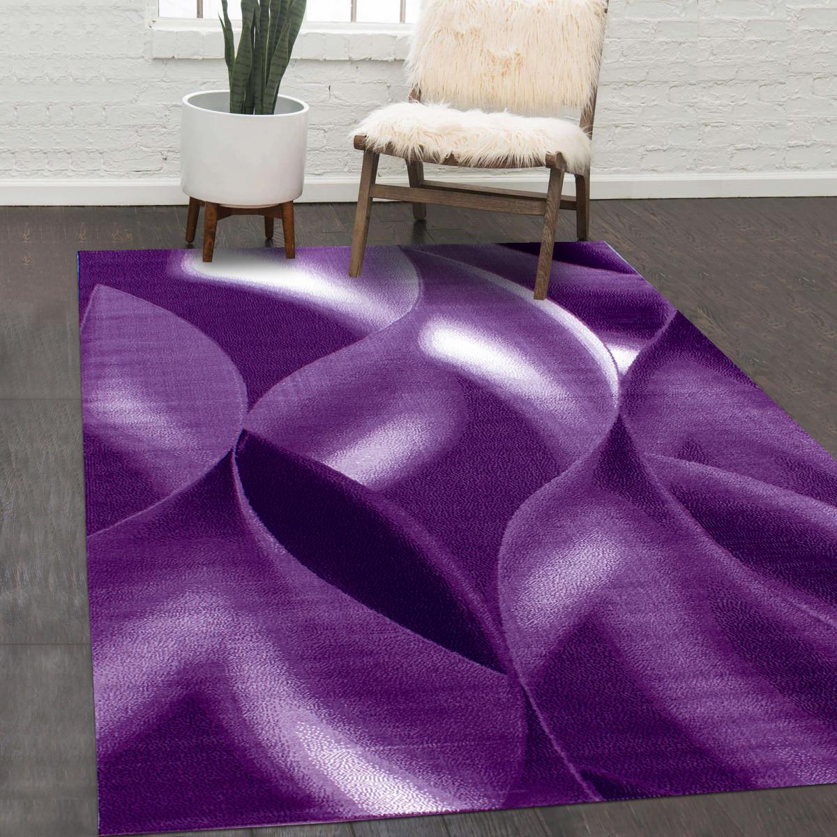 Tapis salon 160x230 violet