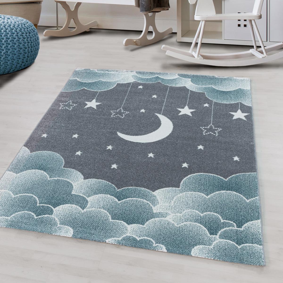 Tapis enfant 120x170 bleu