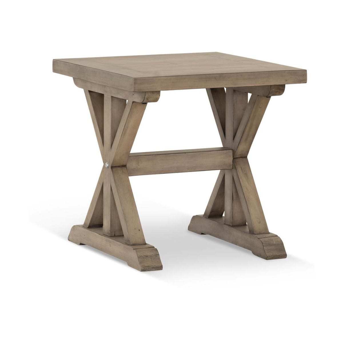 Table de chevet bois marron 55x55x55cm -