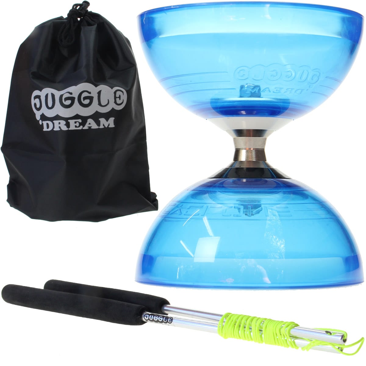 Kit diabolo cyclone quartz bleu + baguet