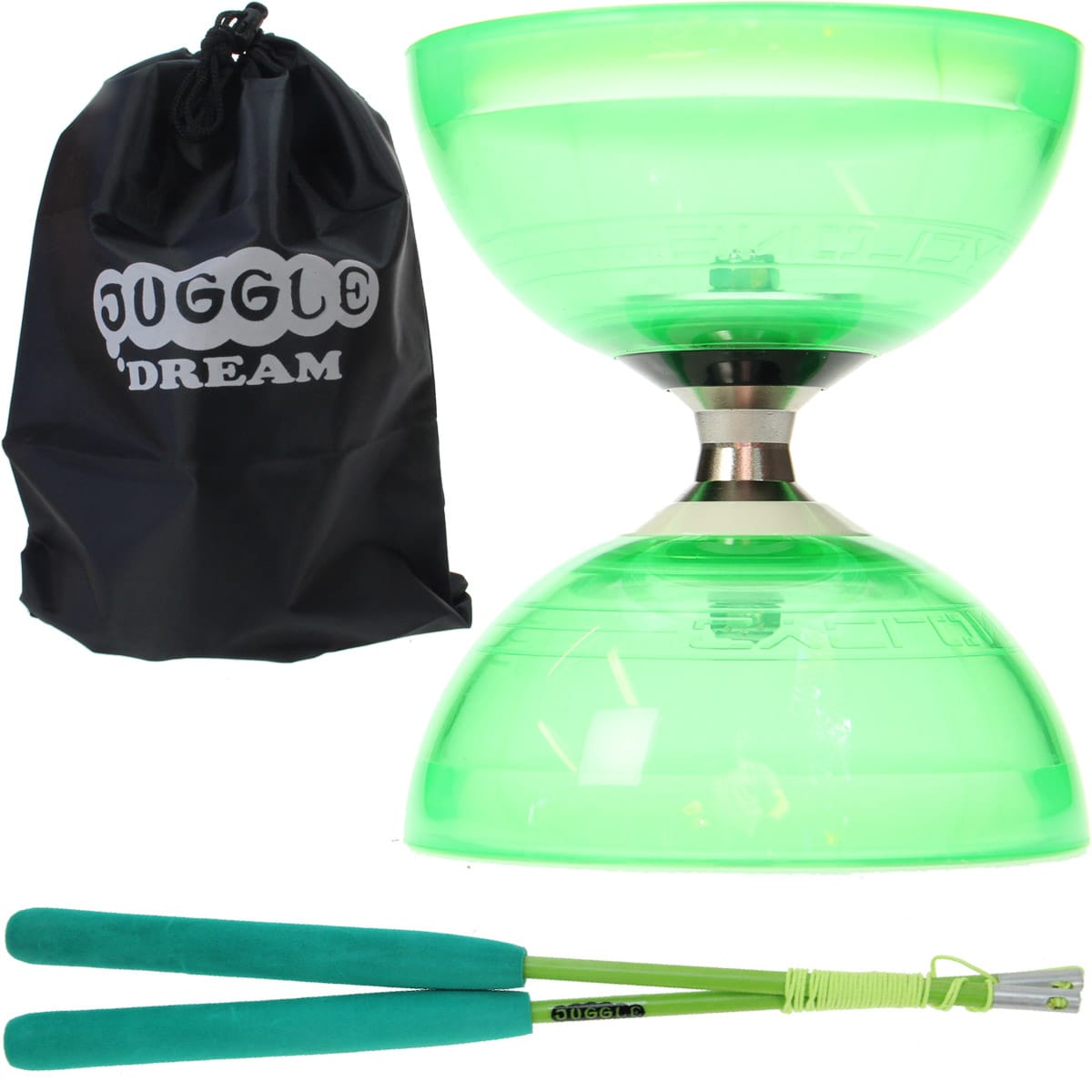 Kit diabolo cyclone quartz vert + baguet