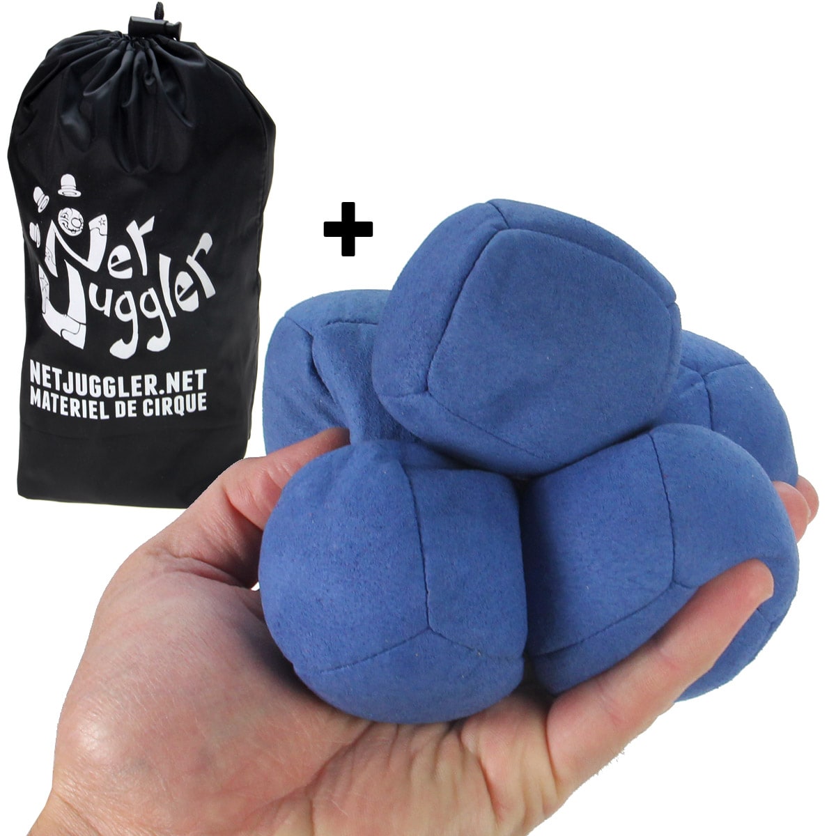 Lot de 5 balles de jongle uglies bleues