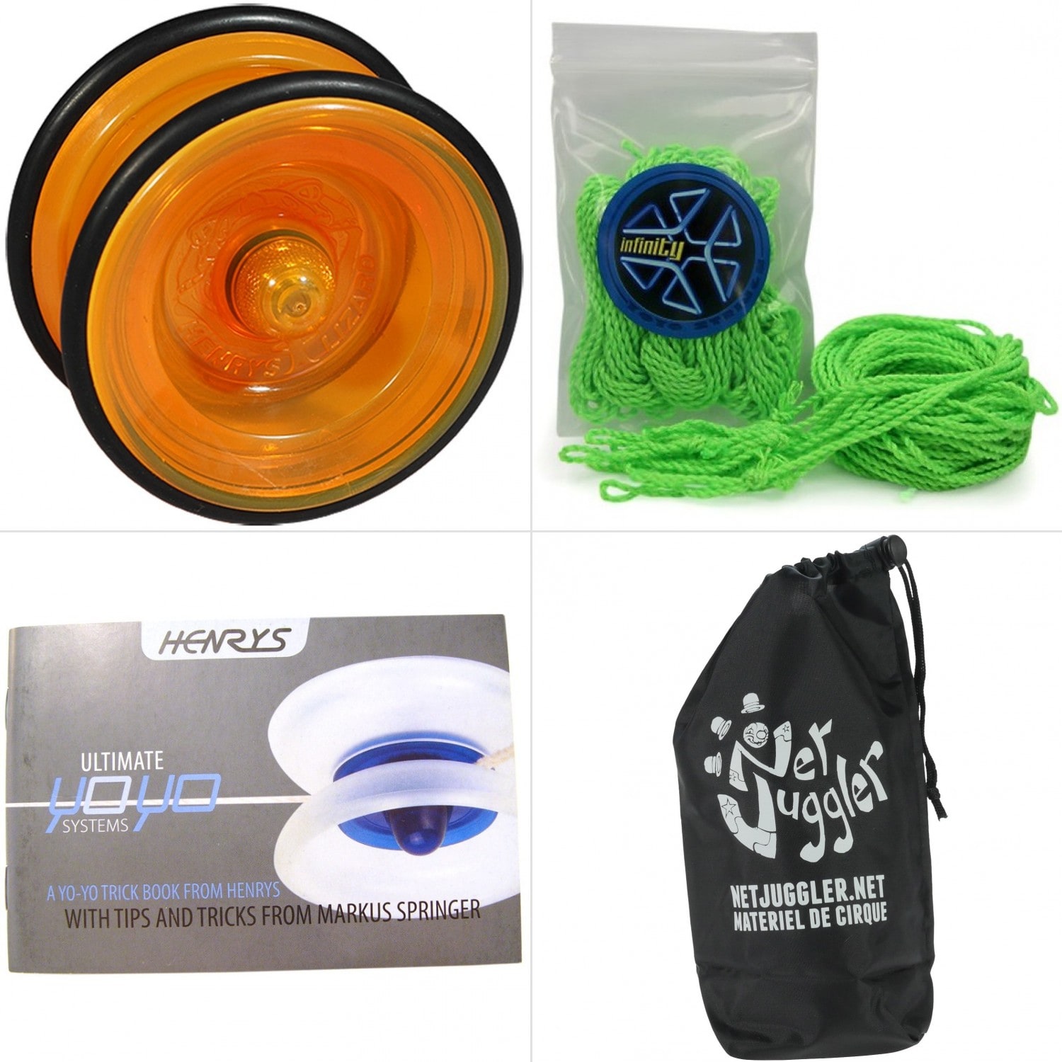 Yoyo henrys lizard orange + 10 ficelles