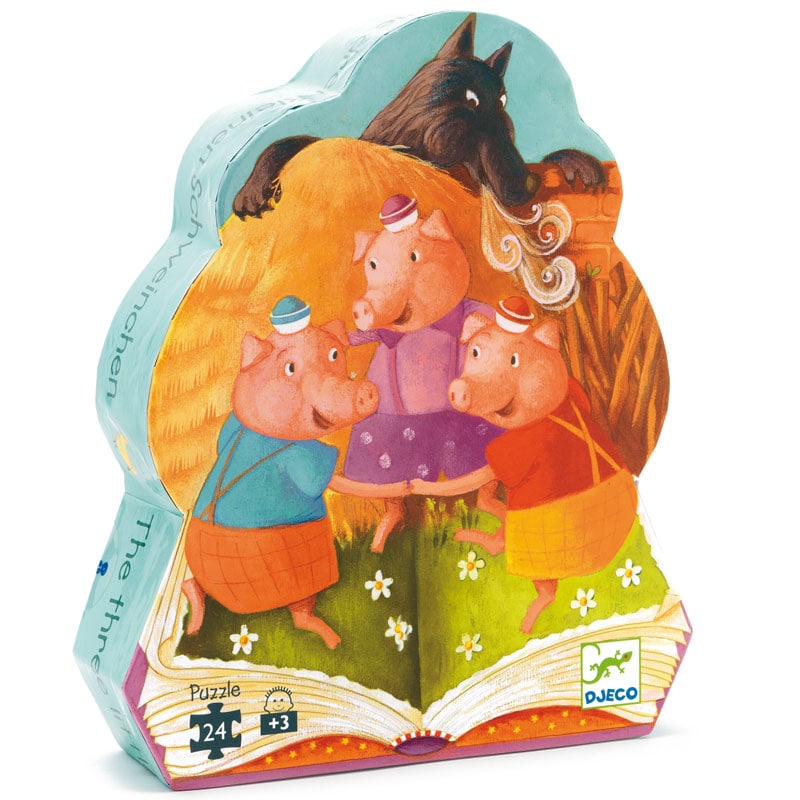 Puzzle silhouette +3y 24pcs les trois pe