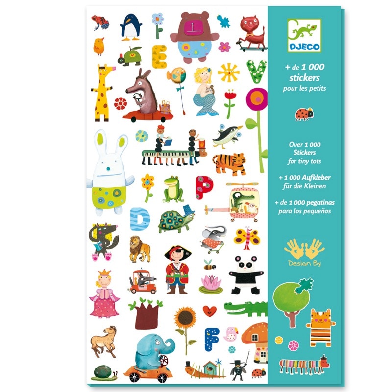 1000 stickers 3-6y pour les petits djeco