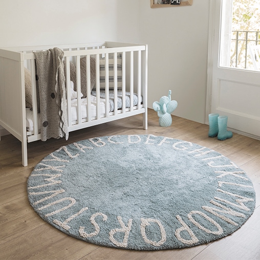 Tapis enfant 150 cm round abc lorena can