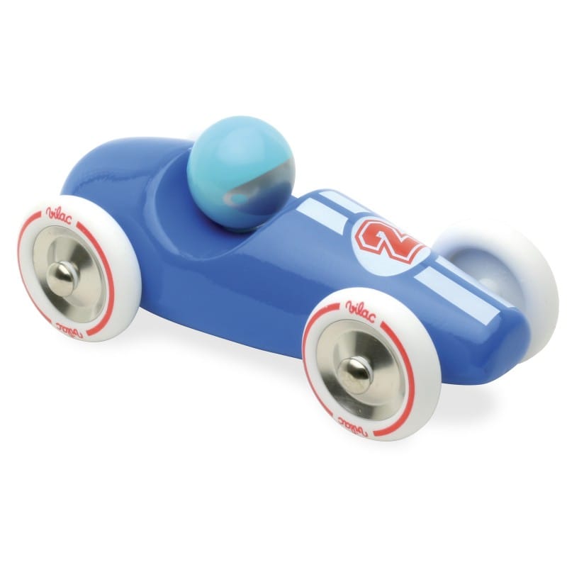 Voiture de course gm bleue