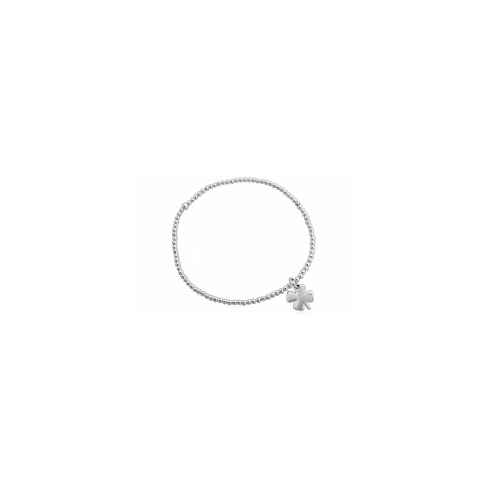 Bracelet élastique perle d'argent