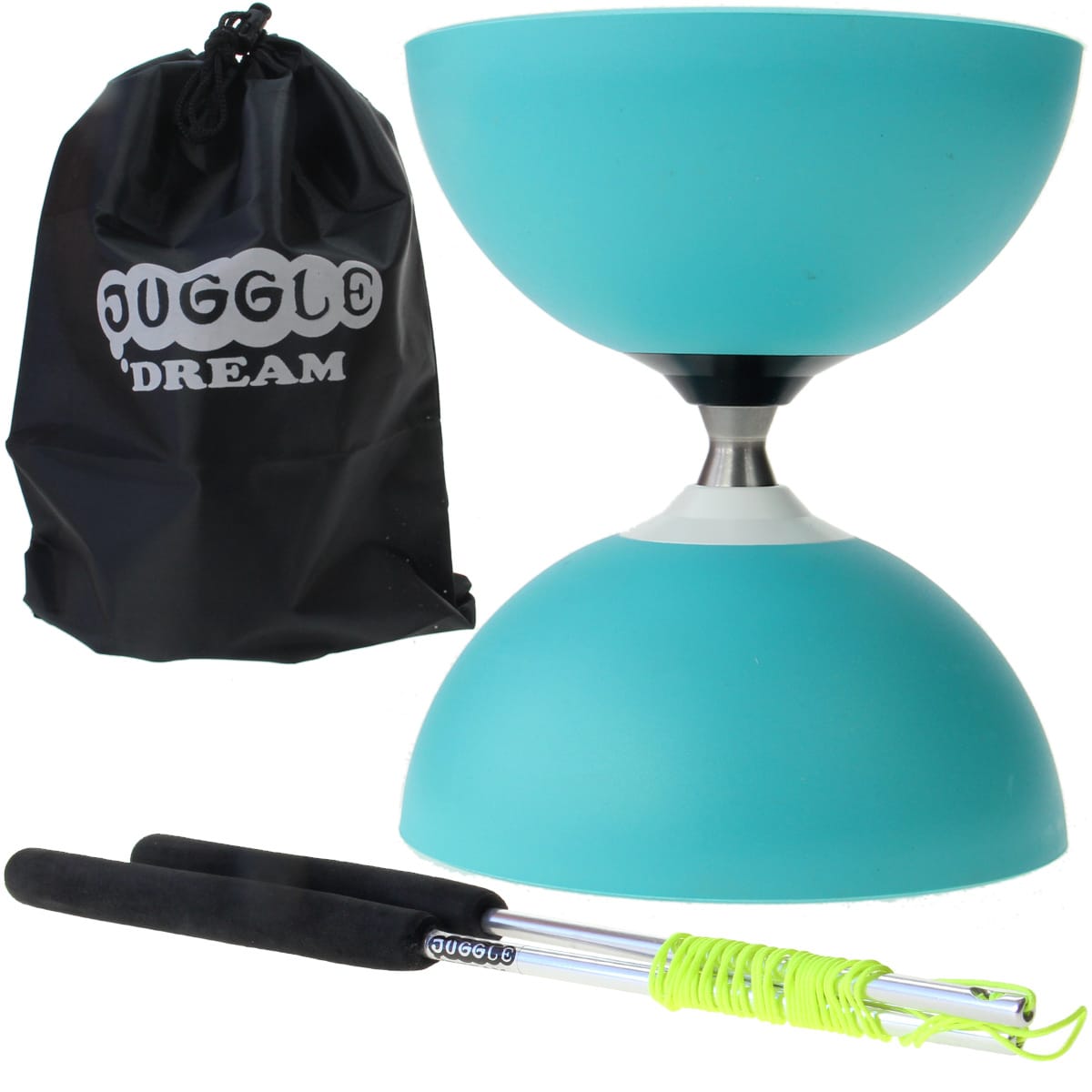 Kit diabolo circus free turquoise avec b