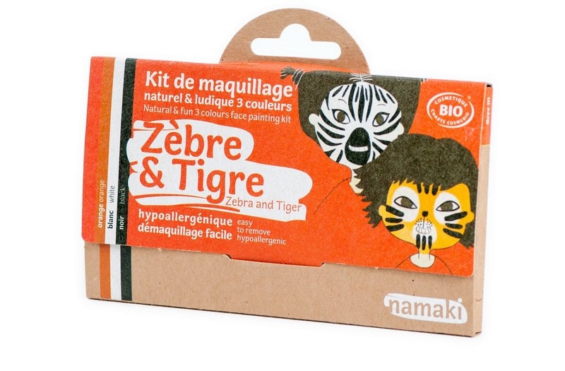 Kit de maquillage 3 couleurs zèbre et ti