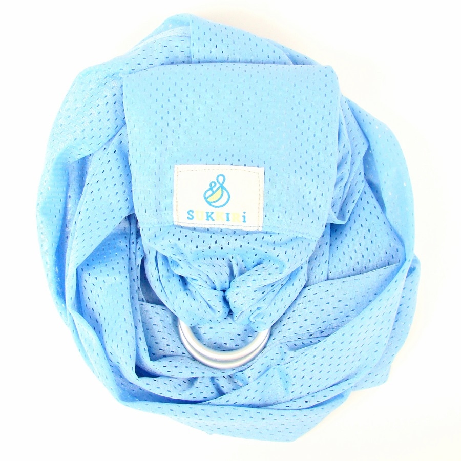 Porte-bébé sling sukkiri bleu ciel