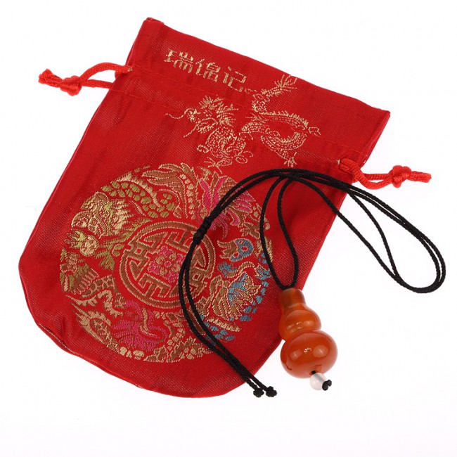 Collier feng shui gourde wu lou