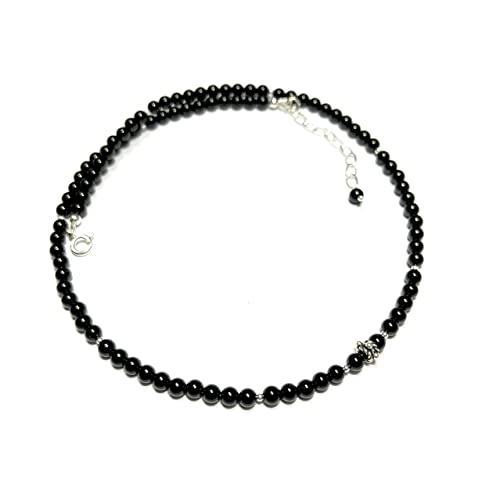 Collier onyx noir et argent 925