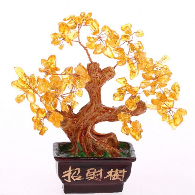 Arbre traditionnel en citrine