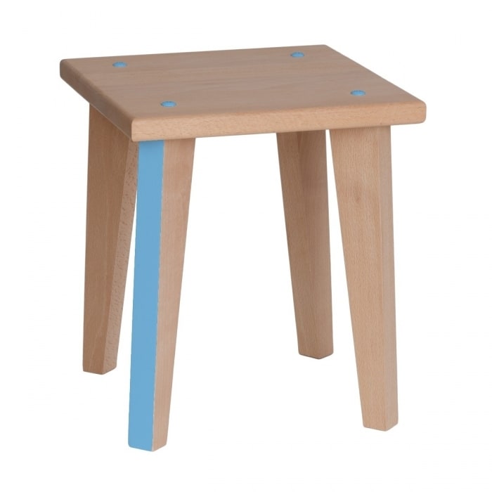 Tabouret point virgule - bleu verditer