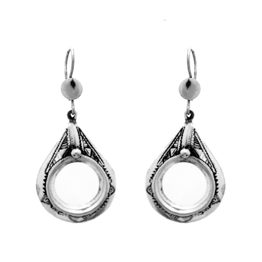 Boucles d'oreille touareg argent