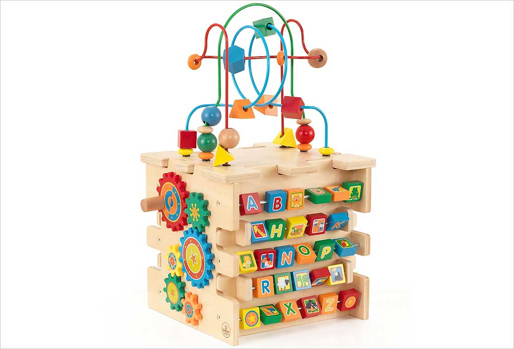 Cube d'activité bois bébé kidkraft