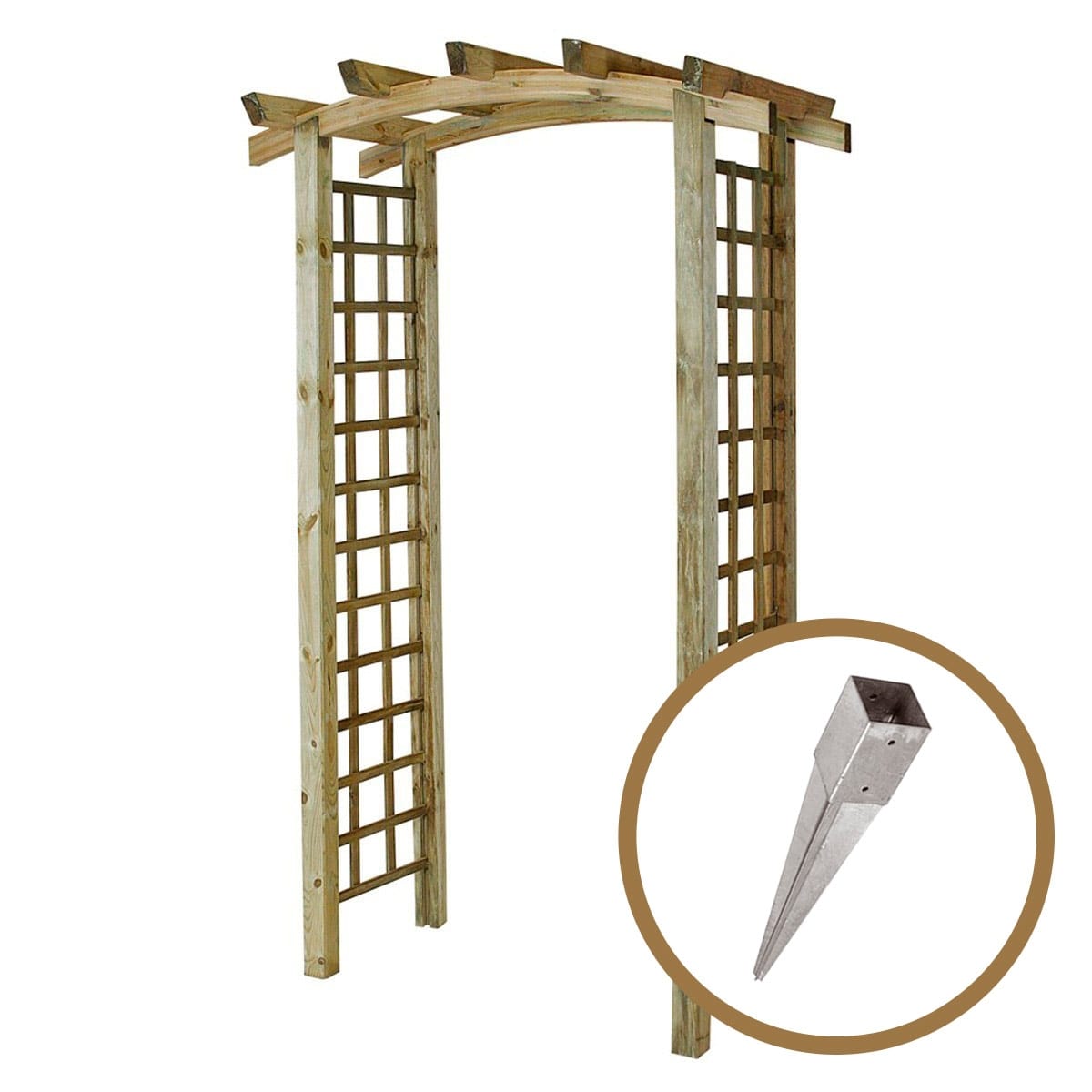 Pergola jasmin + 2 supports poteaux