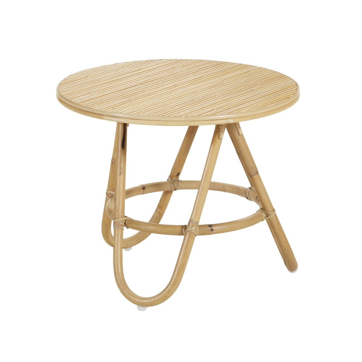 Table basse en rotin diabolo petit