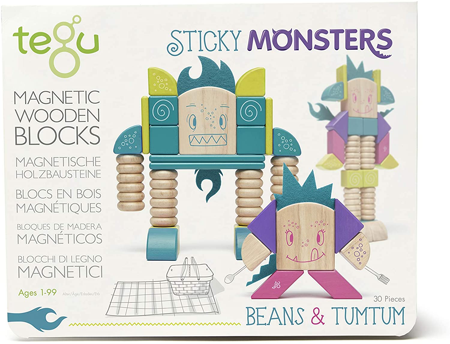 Sticky monsters beans and tumtum