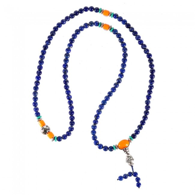 Bracelet-collier mala - lapis lazuli