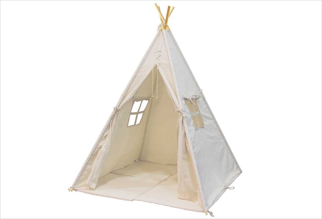 Tente tipi alba blanc crème pour enfant