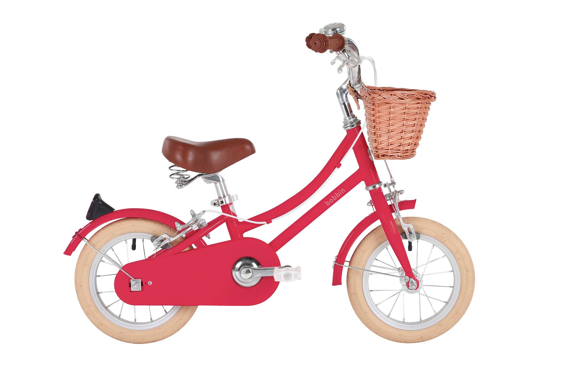 Vélo 12 pouces rouge cerise bobbin