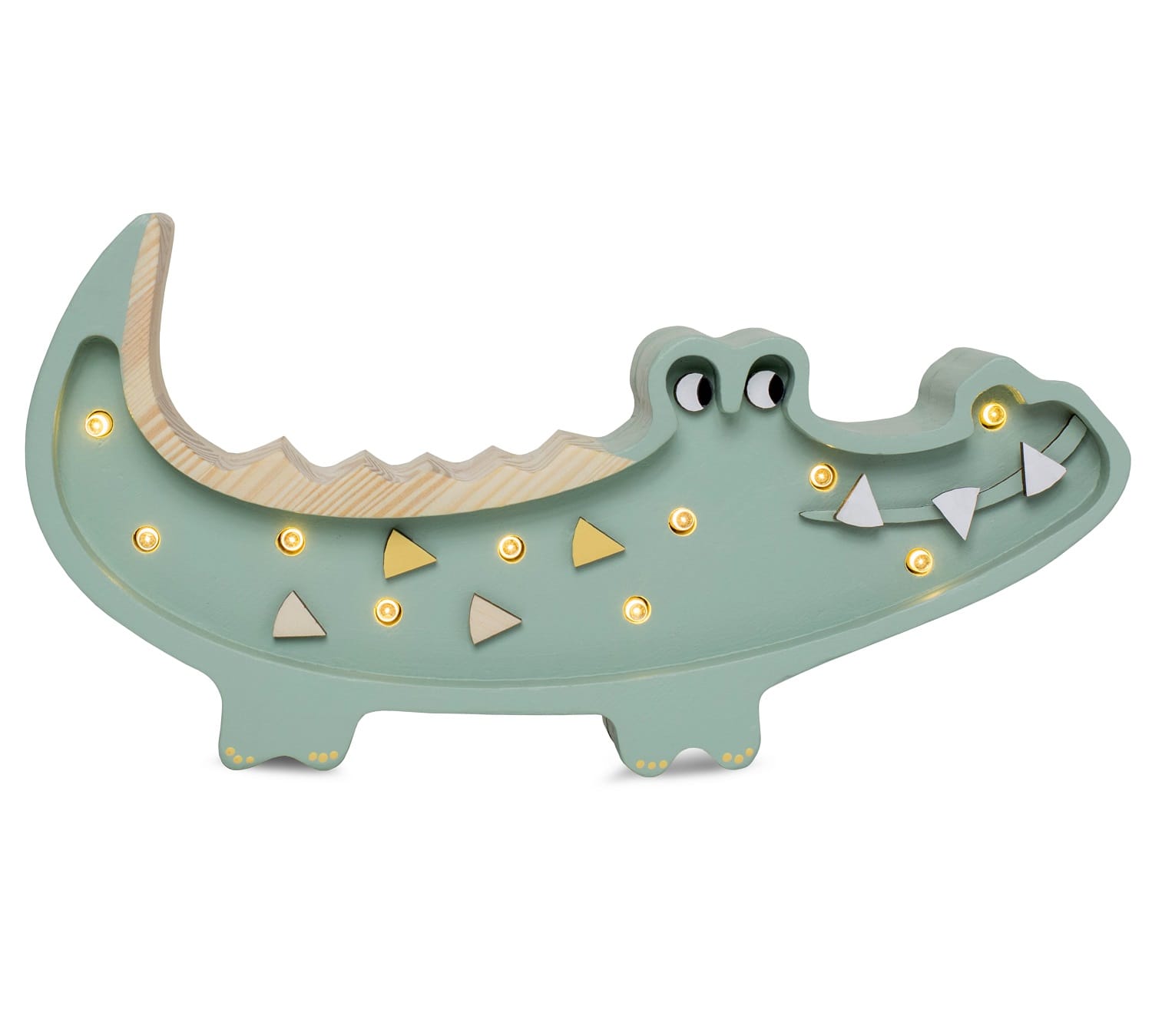 Petite lampe veilleuse crocodile kaki pa