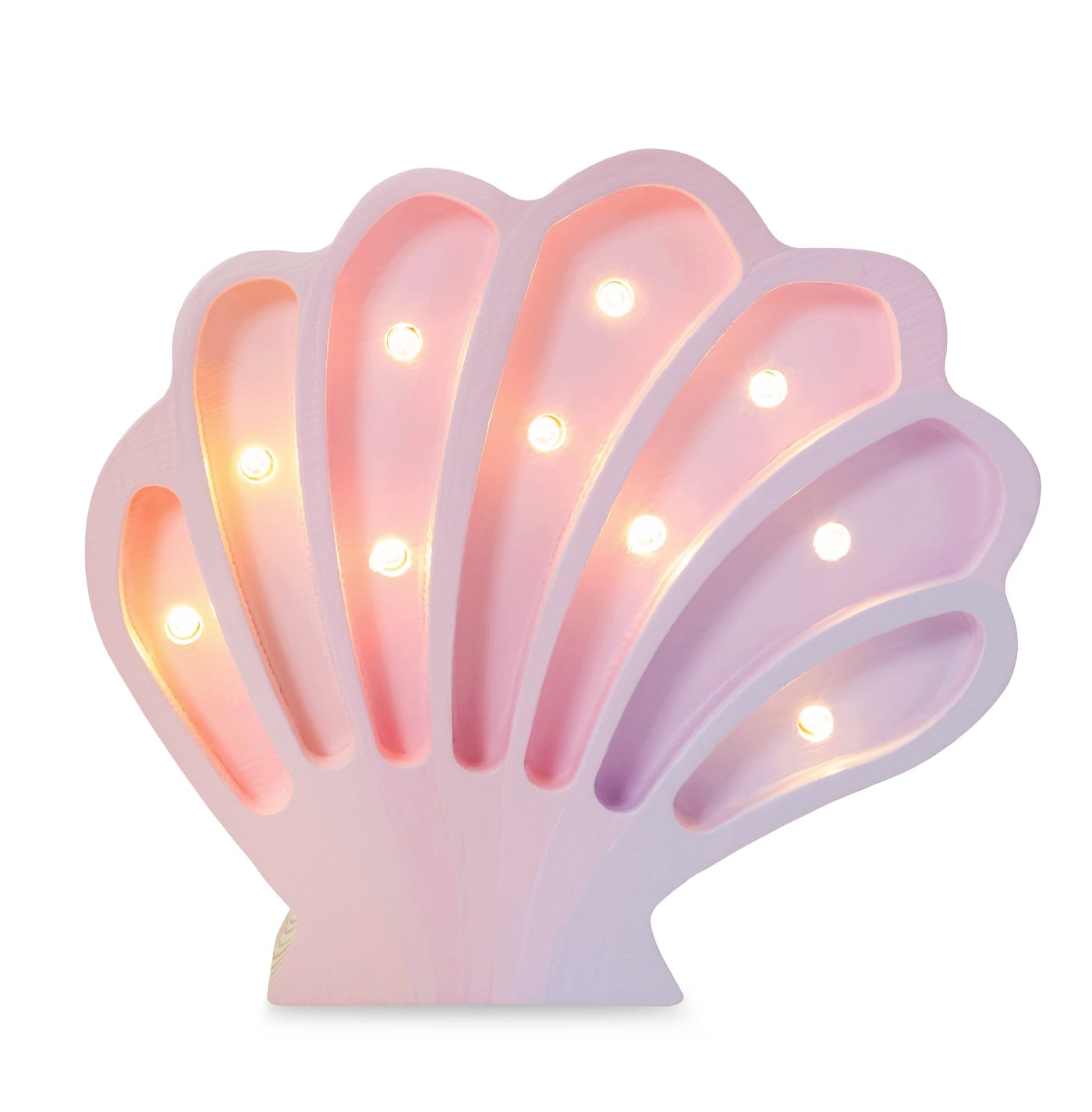 Lampe veilleuse coquillage sirènes rose