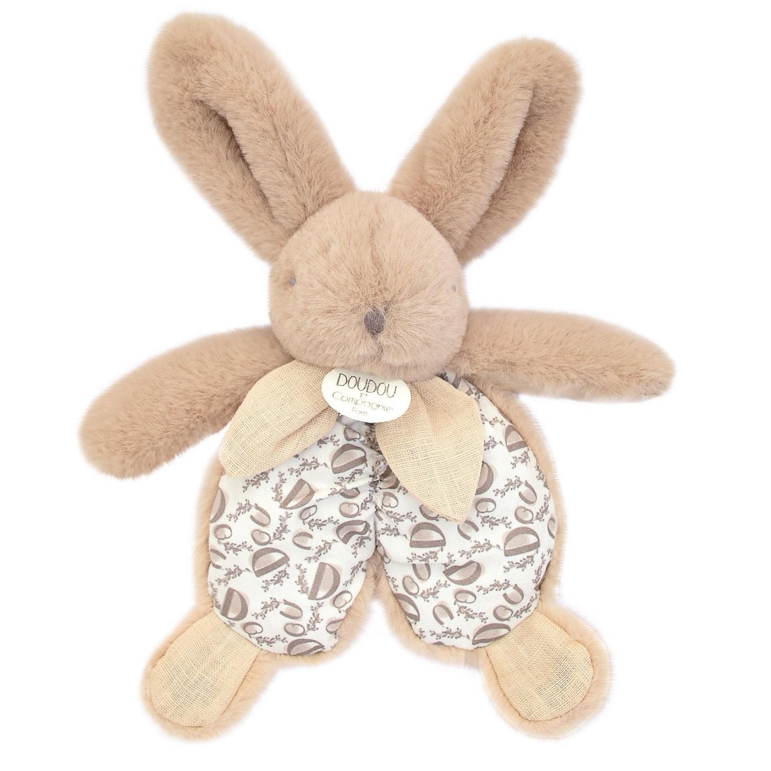 Doudou lapin beige sable 18 cm