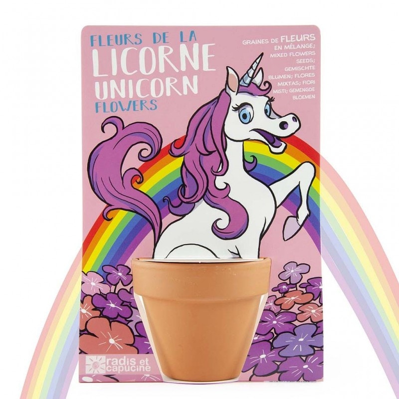 Kit de semis des fleurs pour la licorne