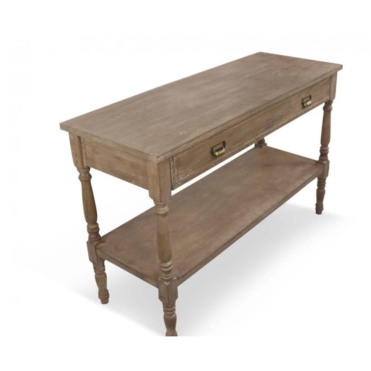 Meuble console drapier bois 1 tiroir