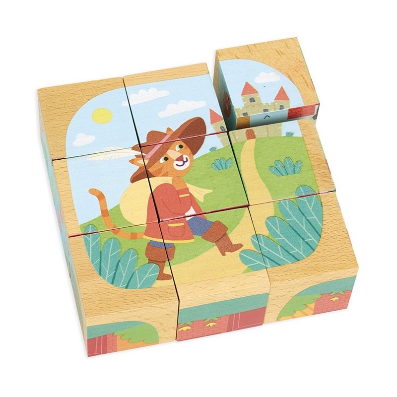 Cubes en bois - les contes