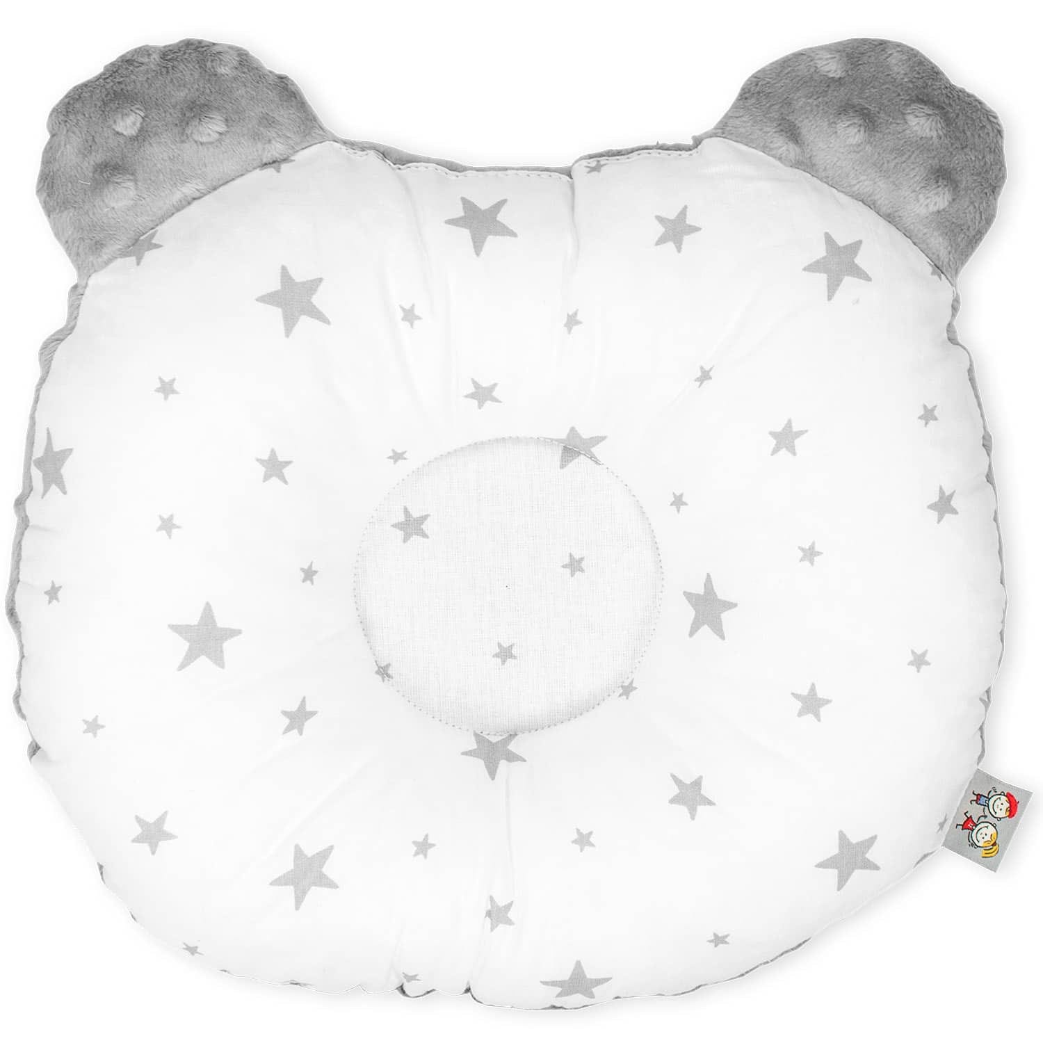 Oreiller bébé anti tête plate blanc 30