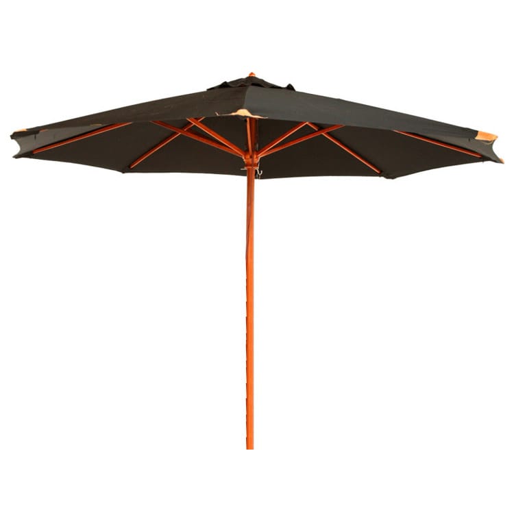 Parasol noir en bois 350 cm bilbao