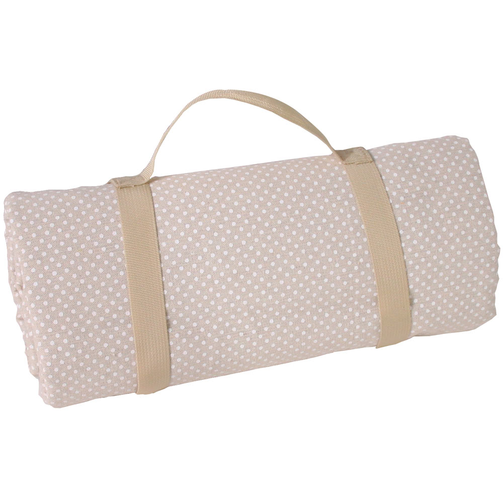 Nappe picnic xl étanche pois blancs