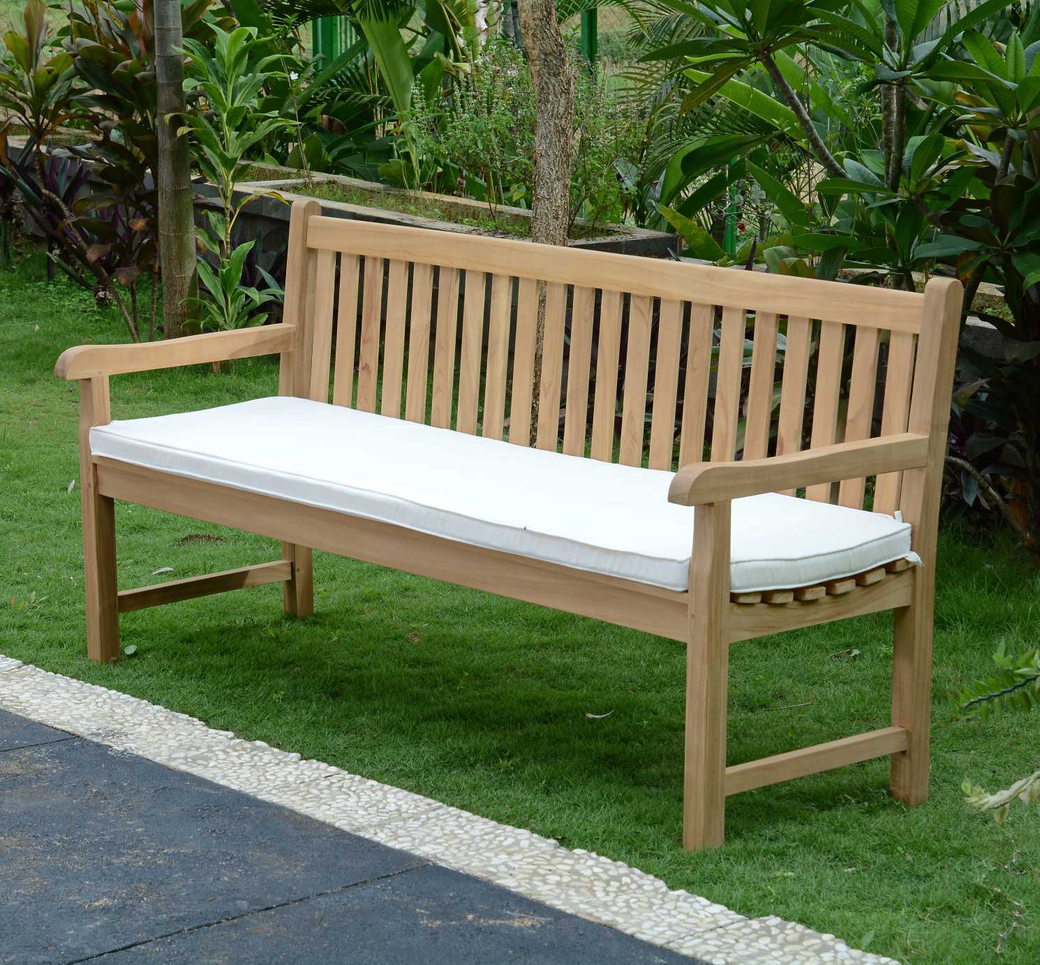 Banc en teck ecograde londres 180 cm