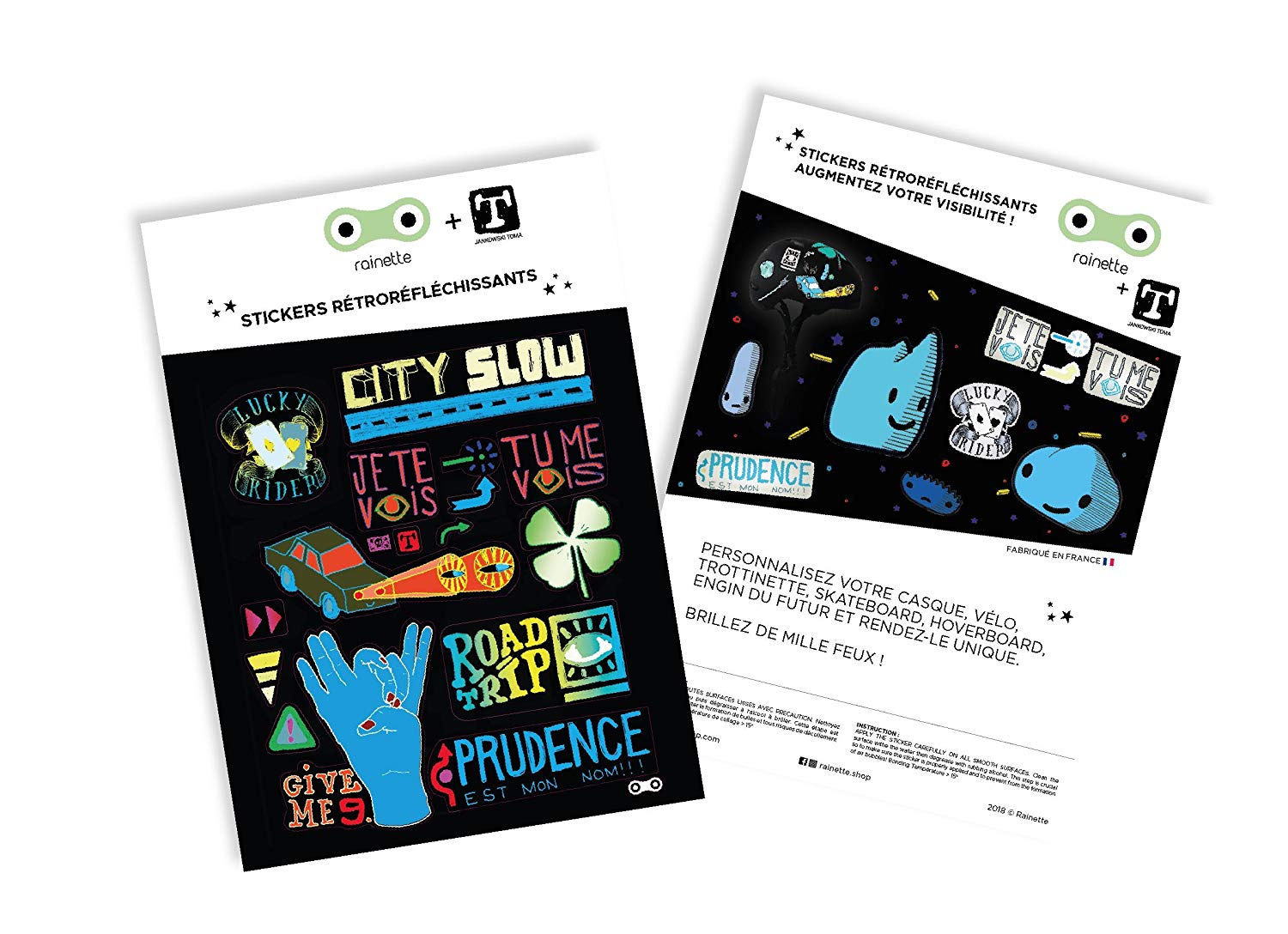 Stickers city slow couleur