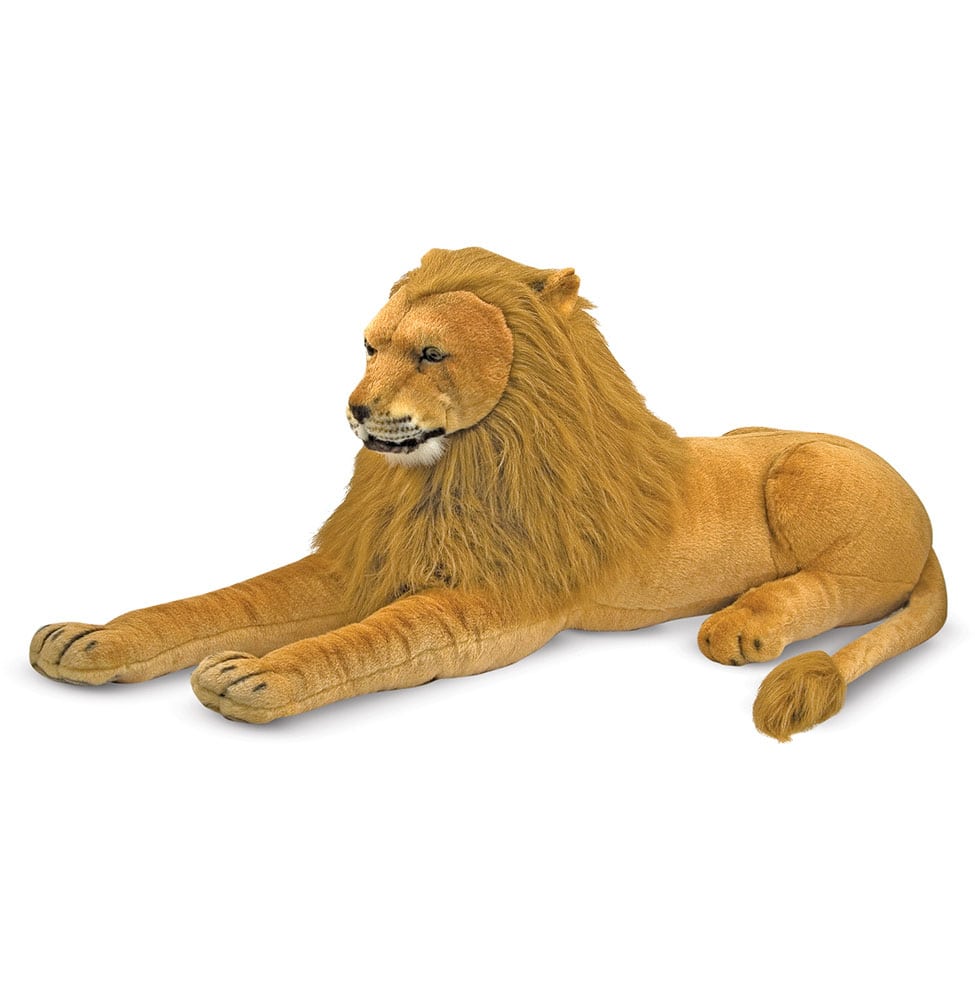 Peluche géante lion