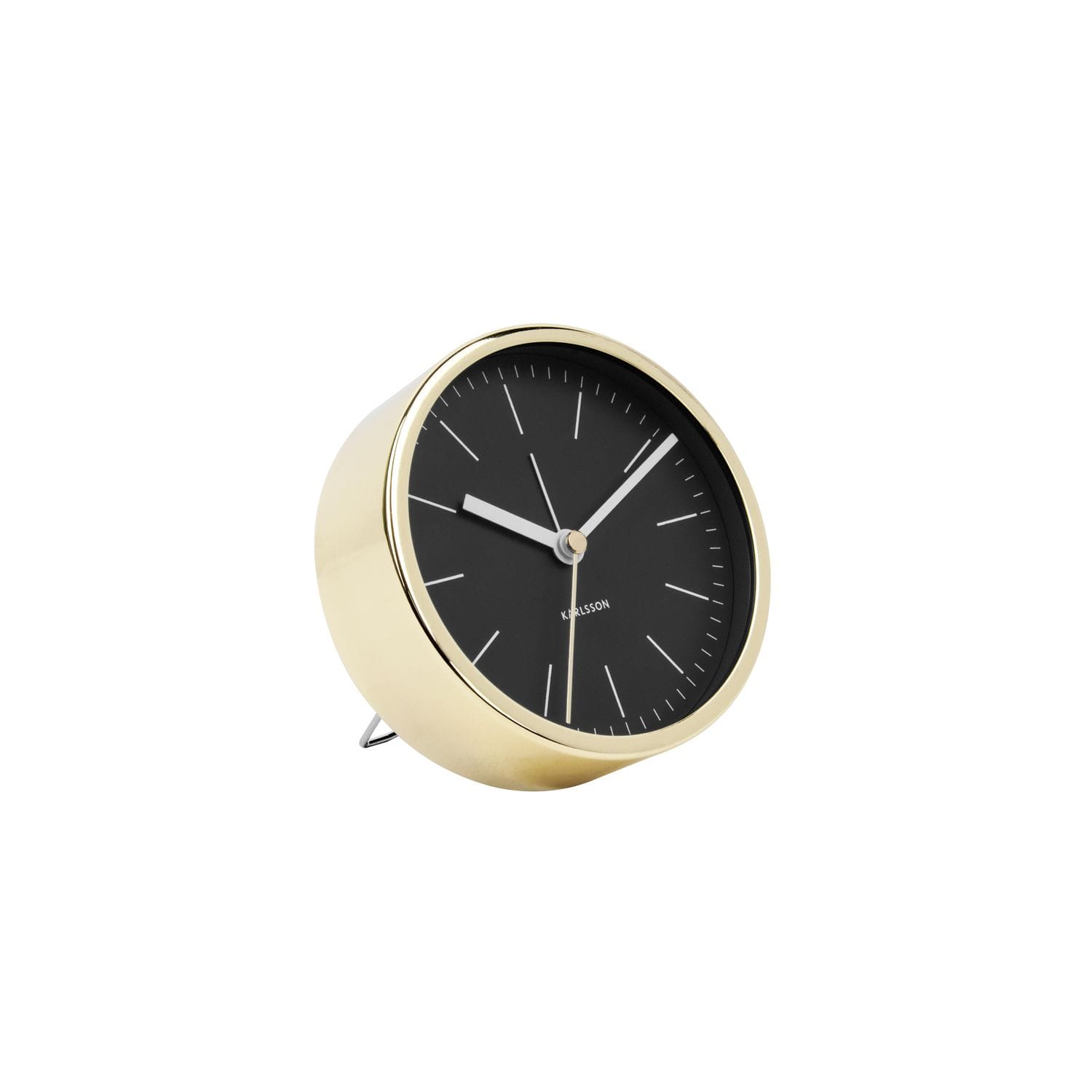Horloge réveil design en métal minimal -