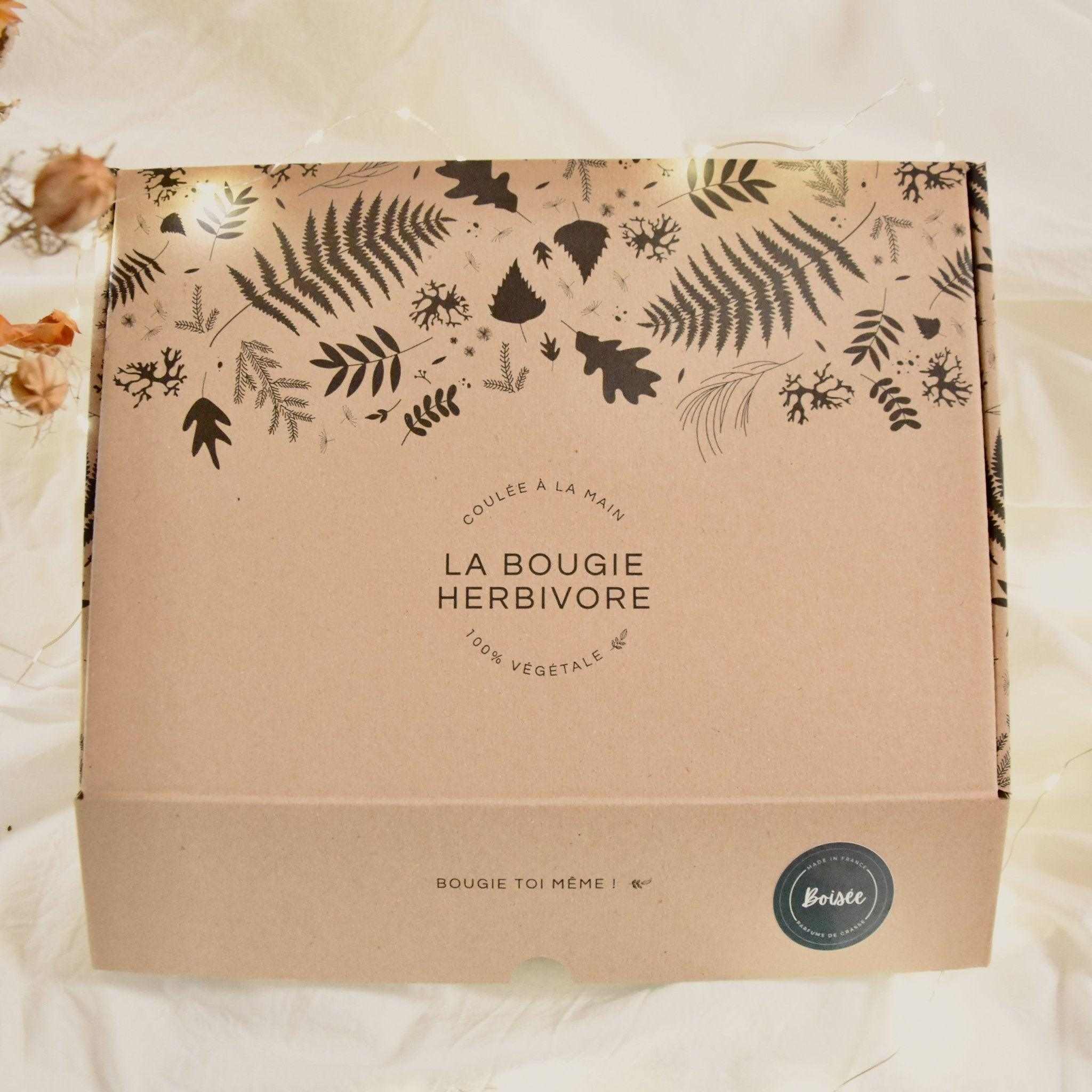 Box diy : kit bougies boisée