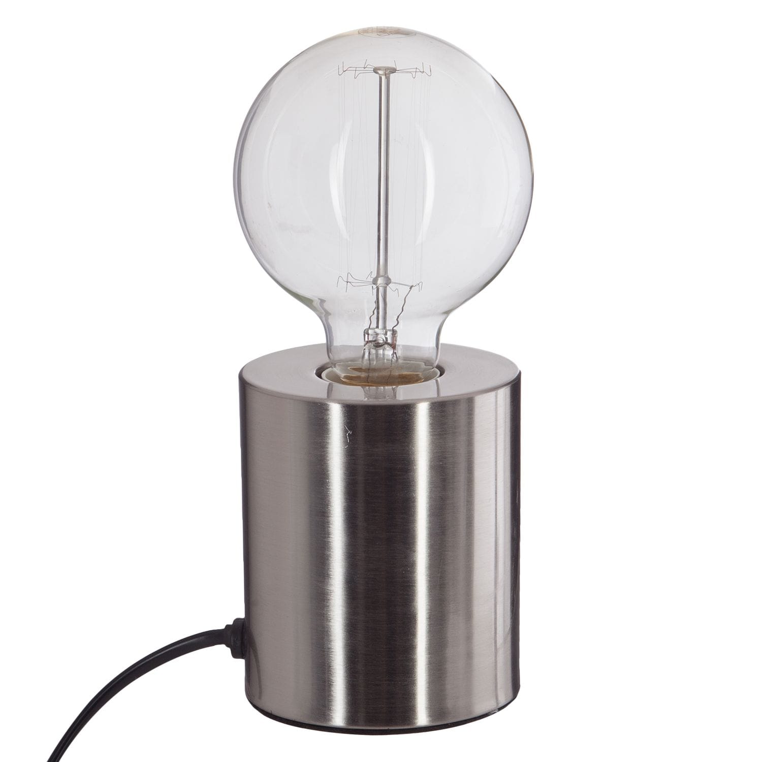 Lampe à poser en fer ampoule - h. 10,5