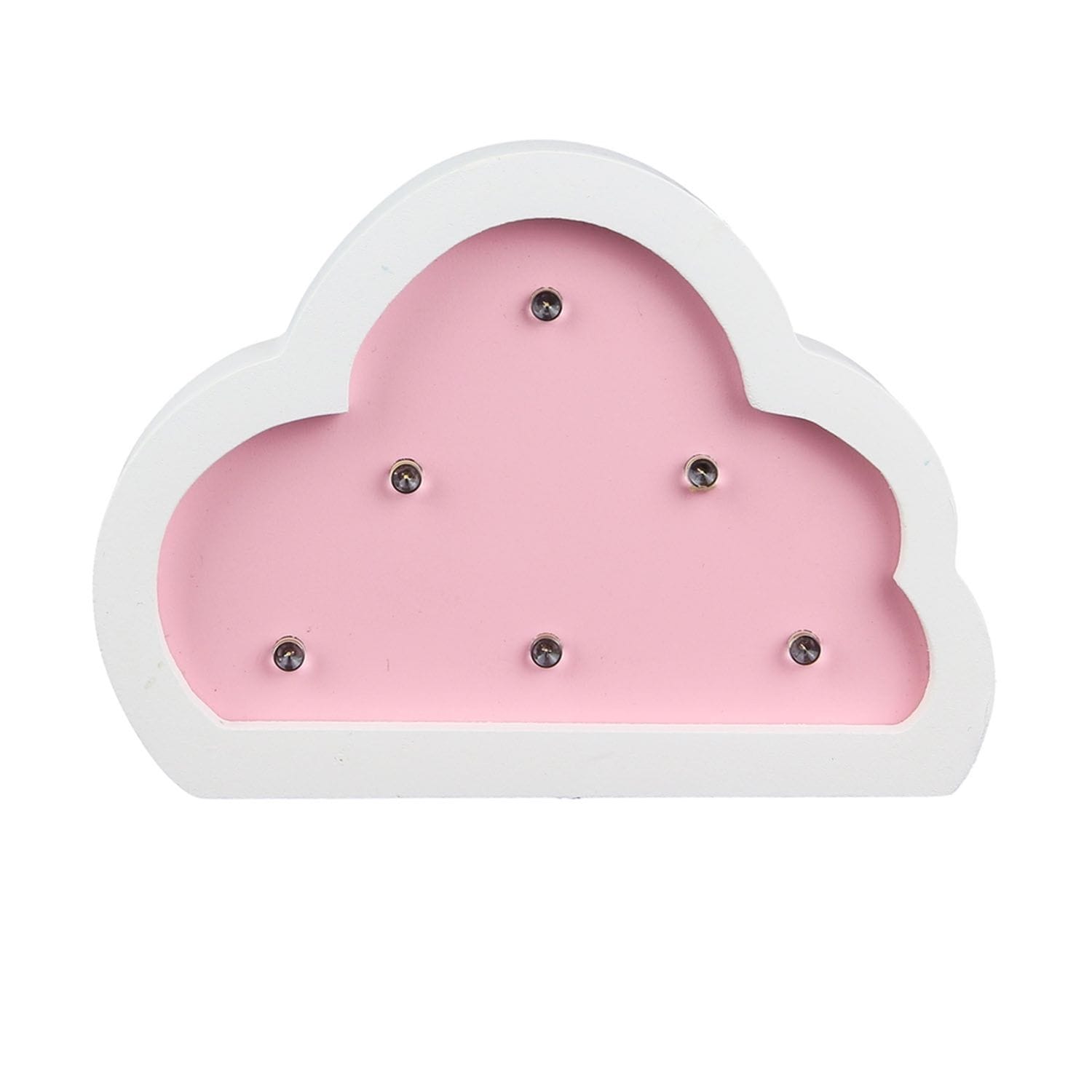 Lampe en bois enfant nuage - h. 9 cm -