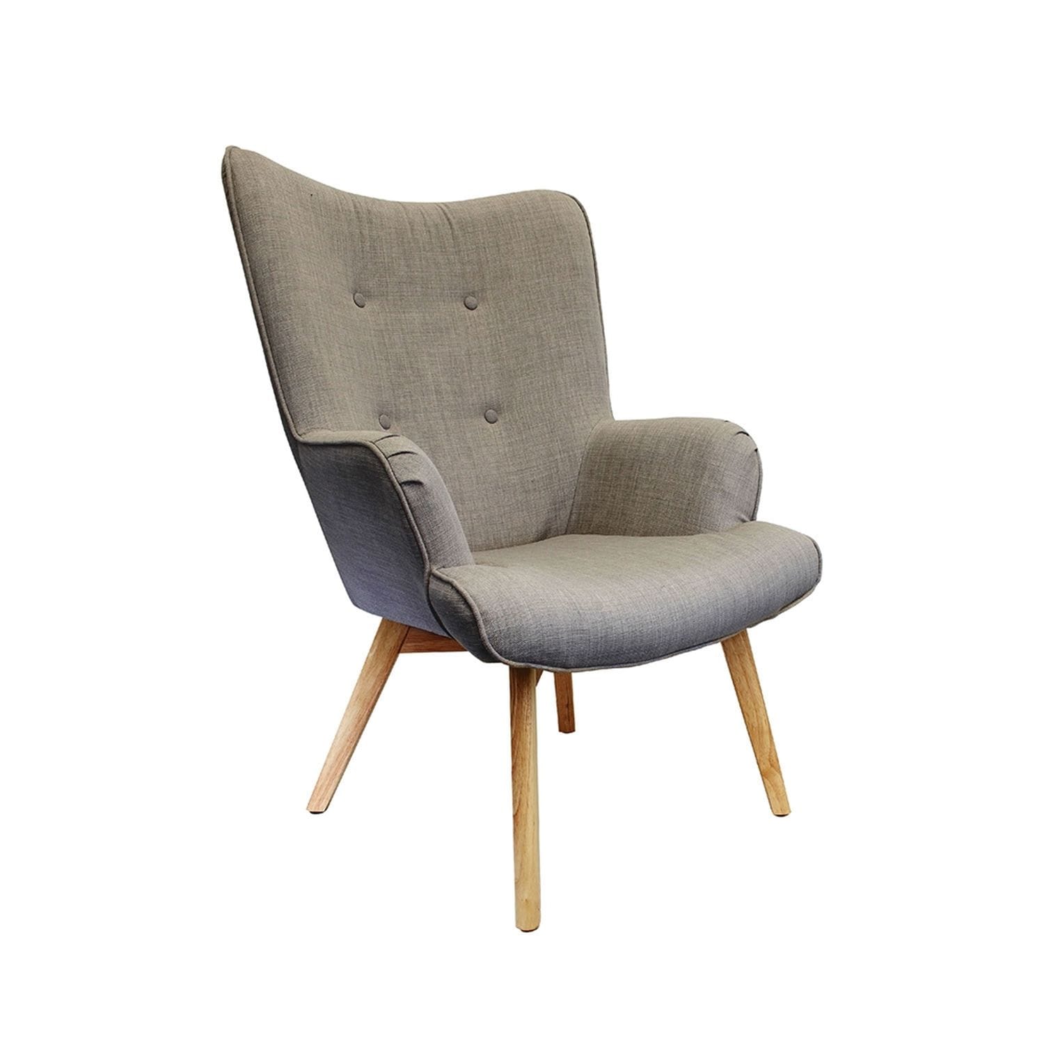 Fauteuil de salon scandi helsinki - gris