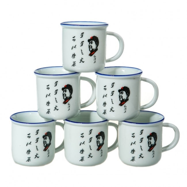 6 tasses chinoises mao