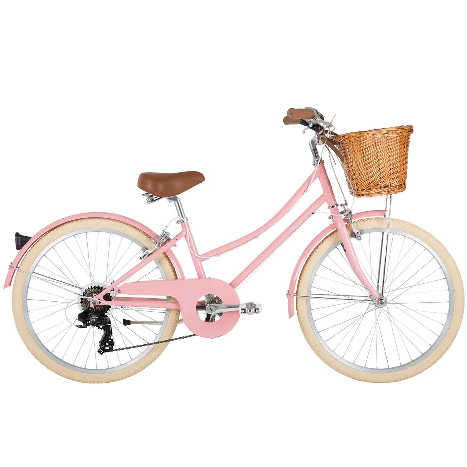 Vélo enfant rose 24 pouces bobbin ginge