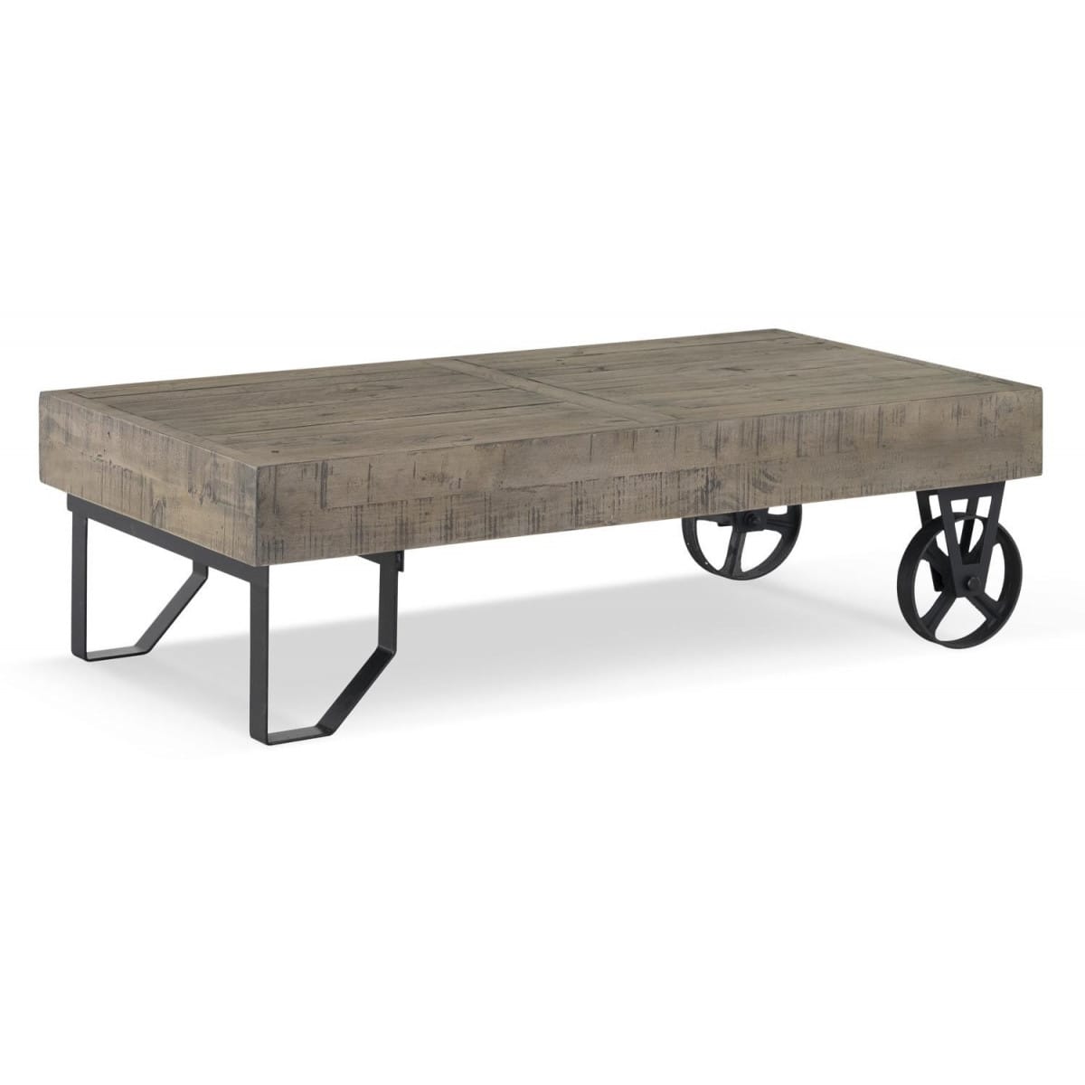 Table basse roulettes bois 130x75x40cm -