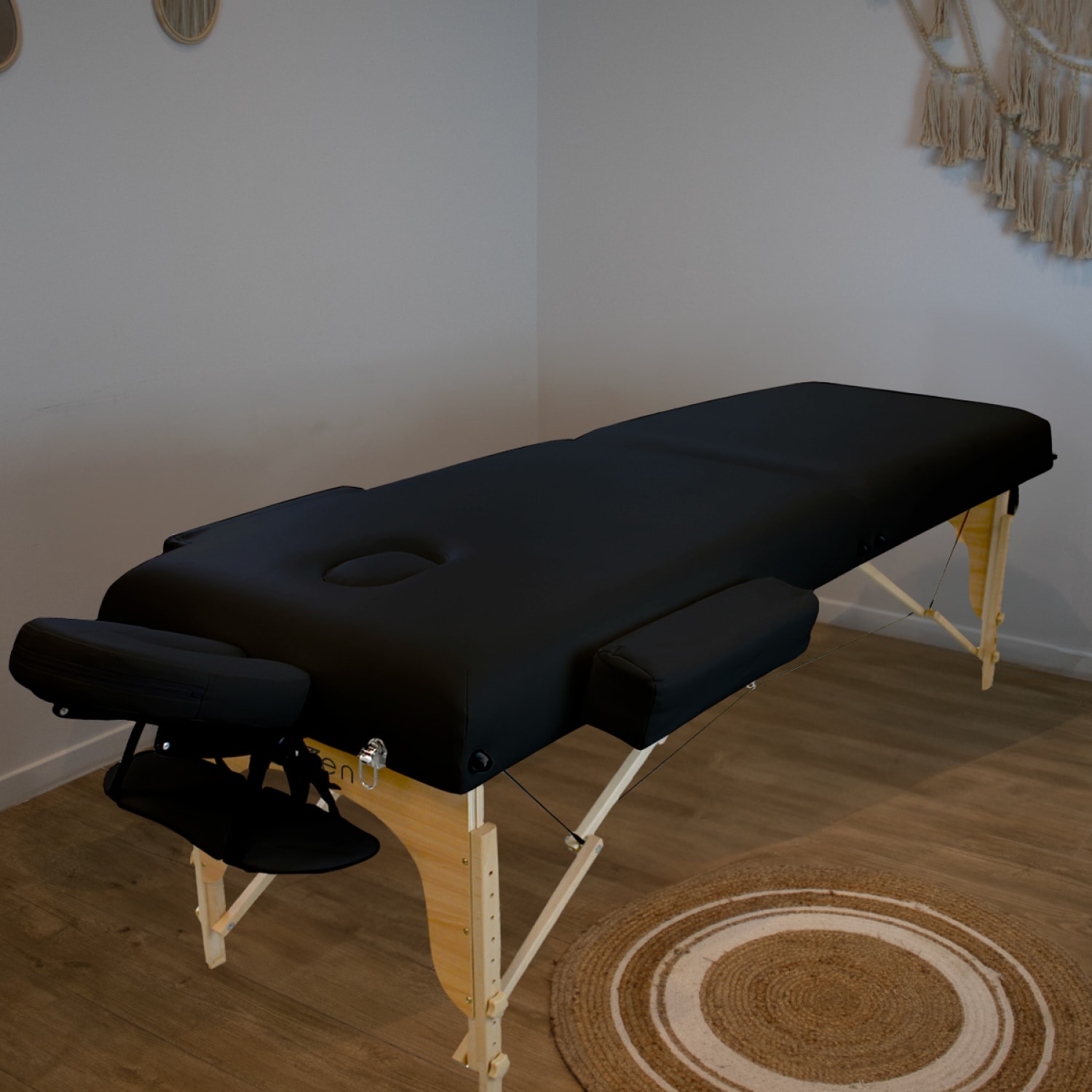 Table de massage 2z Bois noir