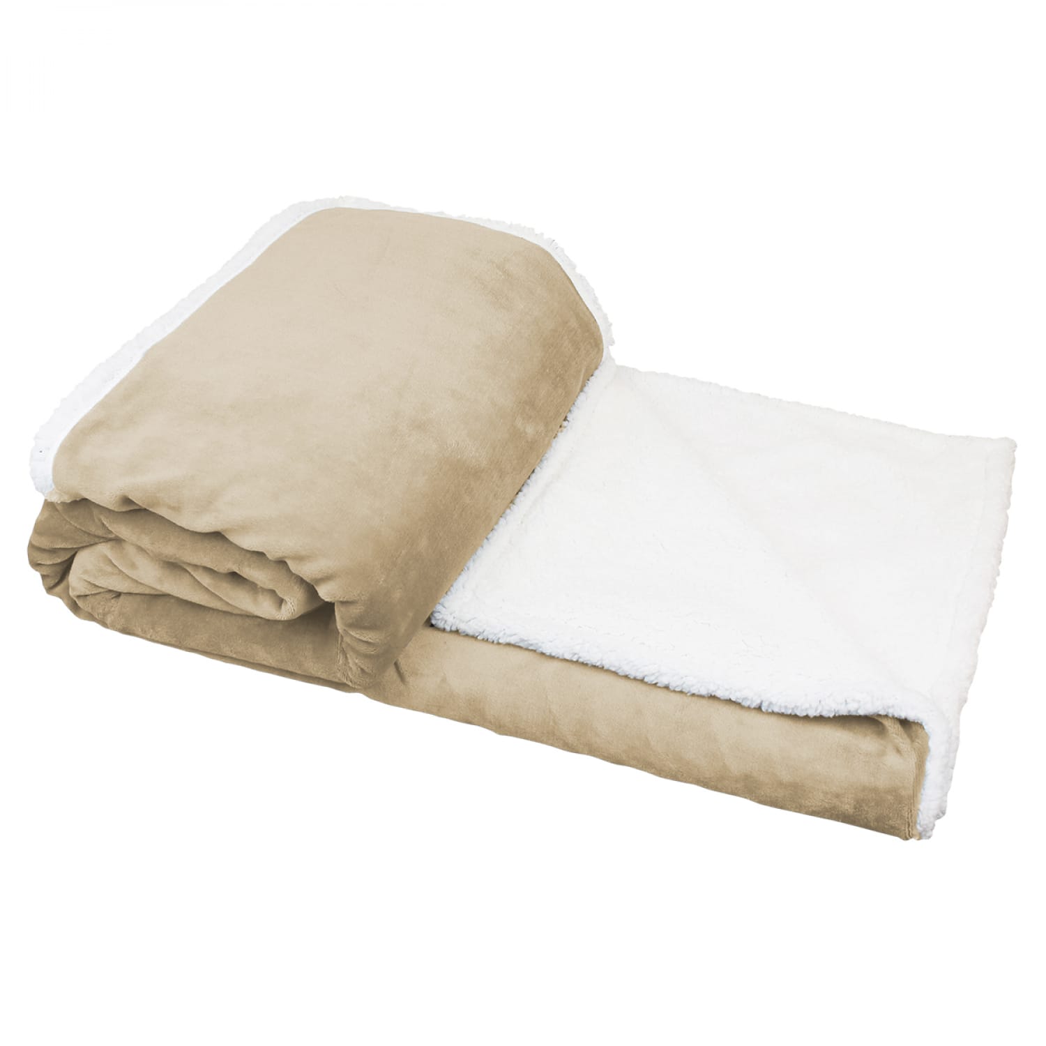 Plaid polaire 150x200cm sherpa - beige