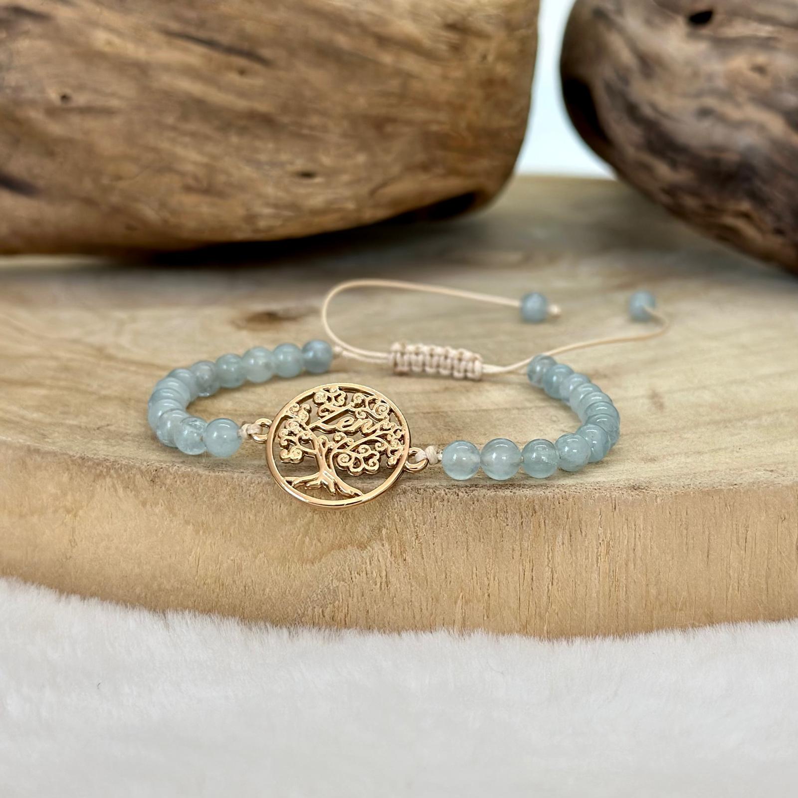 Bracelet zen en aigue marine